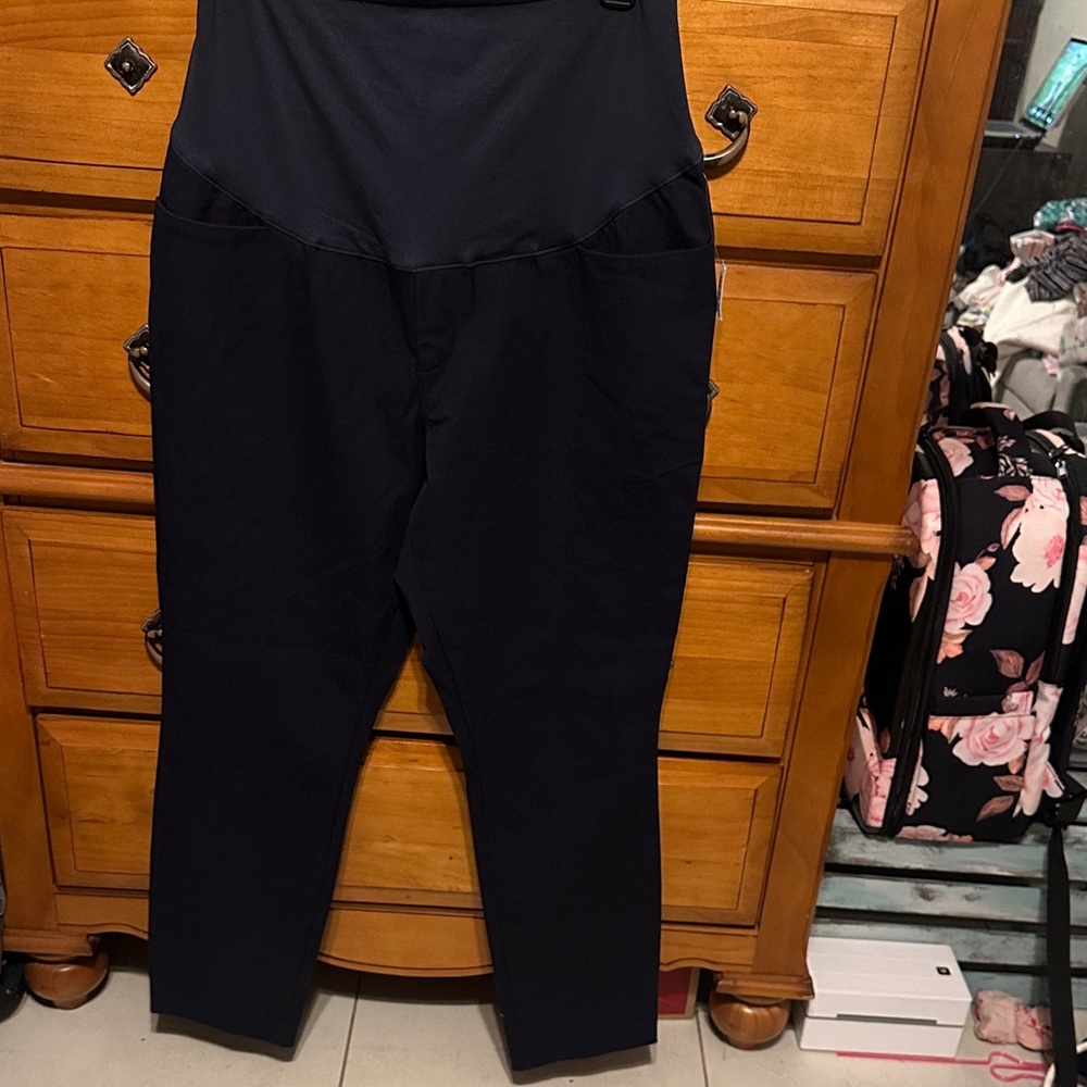 Old Navy Women's Dark Navy Maternity Work Pants
